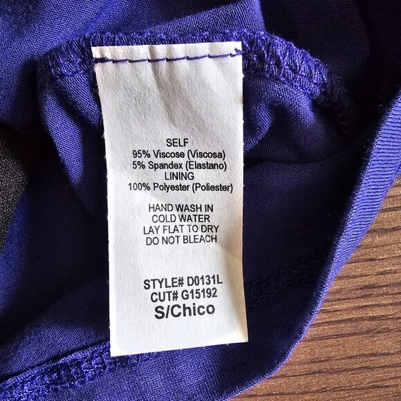 Gilli Kamile Sleeveless A-Line Grecian/Greek Style Dress Royal Blue/Soft Purple - Picture 12 of 13